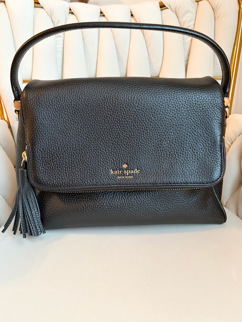 kate spade black Chester Street Miri shoulder bag